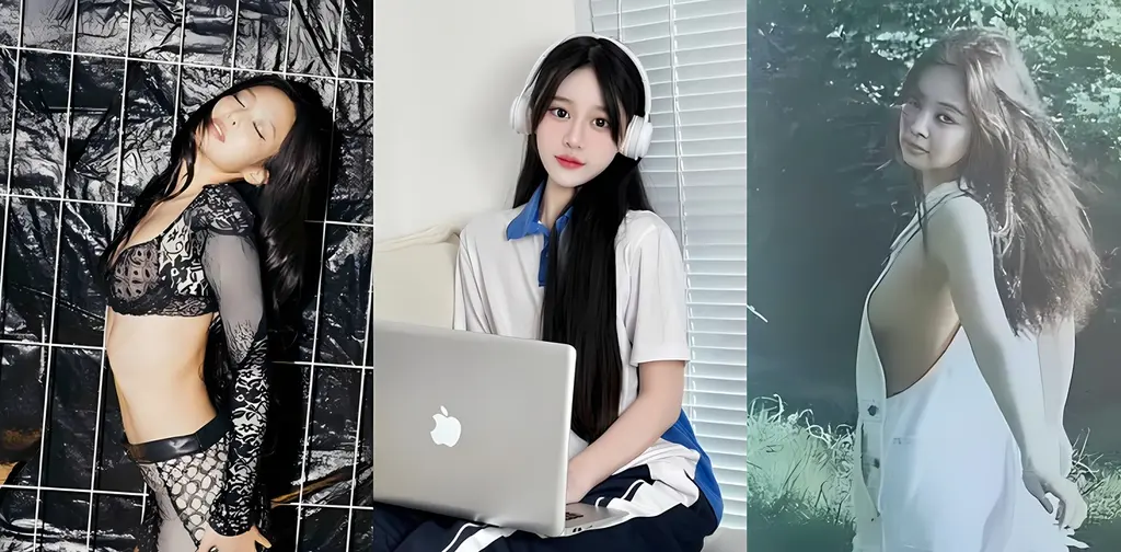 韩国女歌手 Jennie 新单曲MV视频上线后 被网友慢放 扒出走光细节
